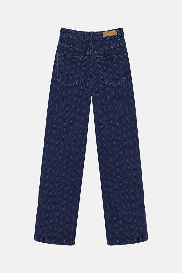 Koyu Mavi Bol Paça Pantolon 2