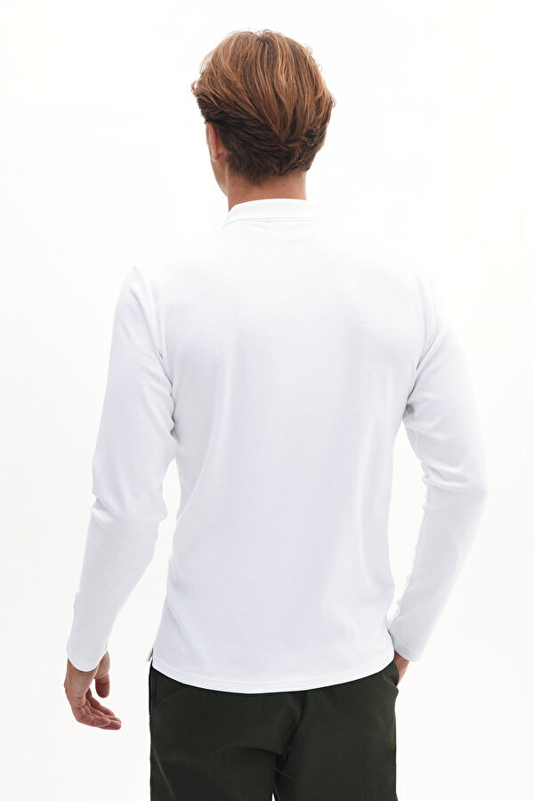 Beyaz Polo Yaka T-Shirt 3
