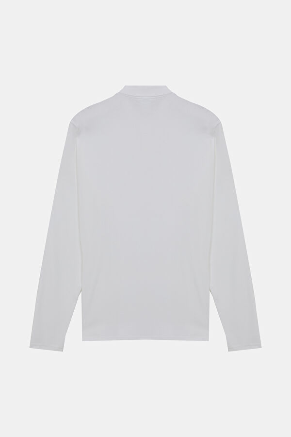 Beyaz Polo Yaka T-Shirt 5
