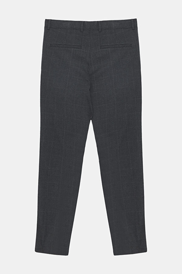 Slim Fit Grey Narrow Leg Men's Trousers 2
