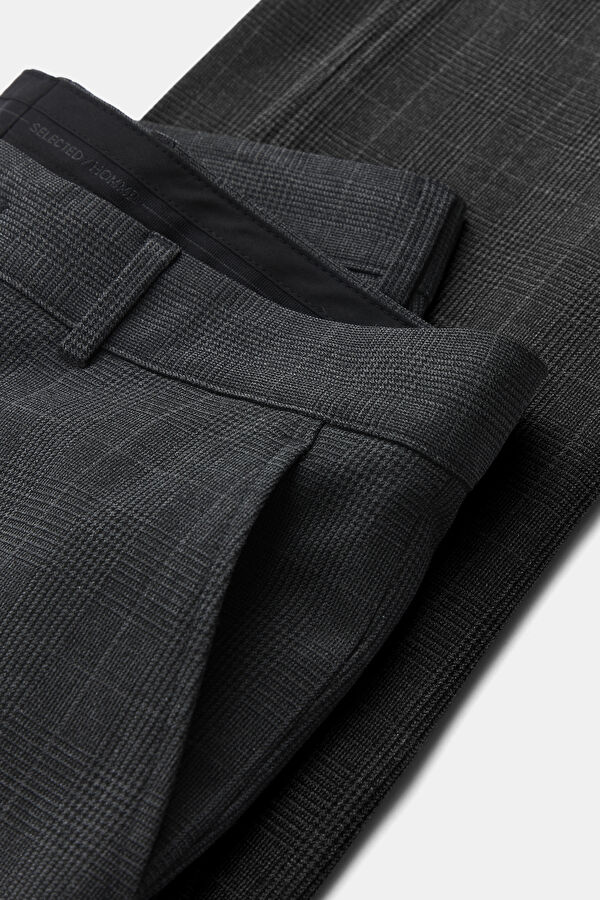 Slim Fit Grey Narrow Leg Men's Trousers 3