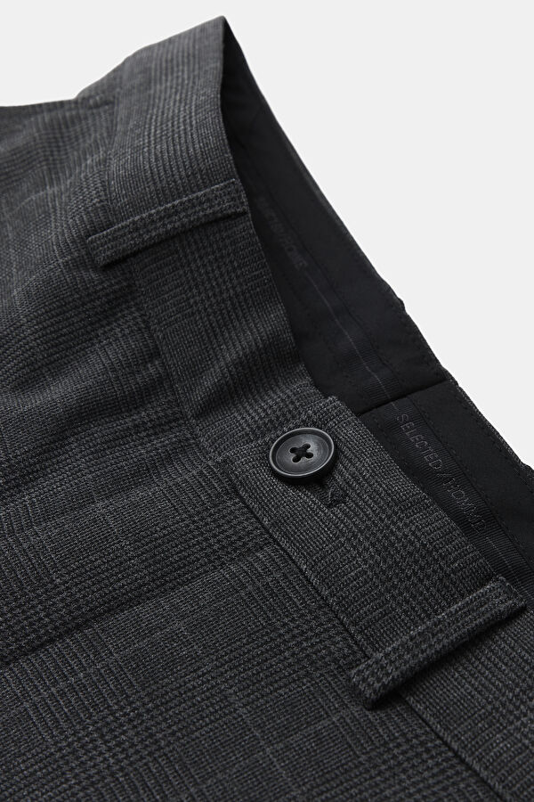 Slim Fit Grey Narrow Leg Men's Trousers 4