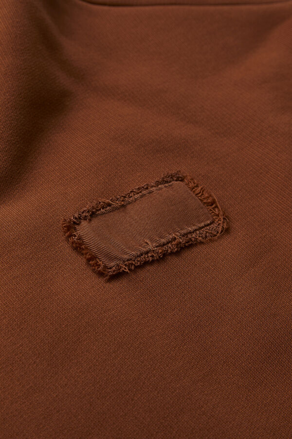 Orange Relaxed Fit Hooded Men's Sweatshirt 5