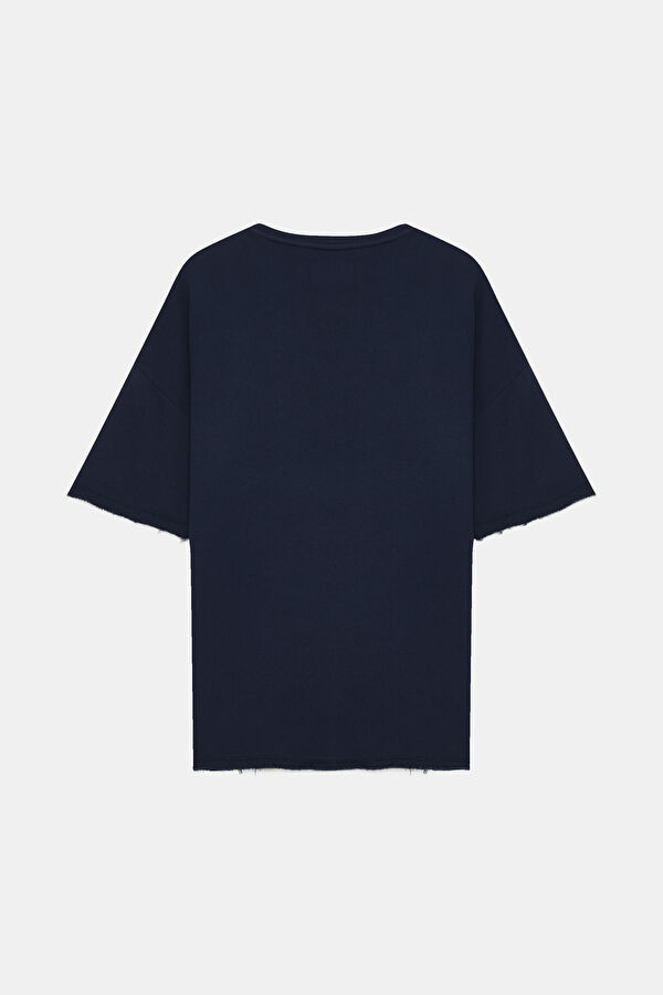 Navy Blue Printed Tshirt 2