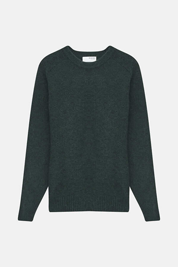Dark Green Knitted Men's Sweater