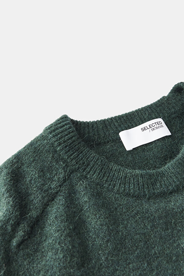 Dark Green Knitted Men's Sweater 3