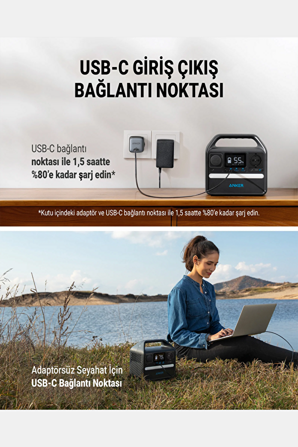 521 PowerHouse 256W Taşınabilir Şarj İstasyonu 2
