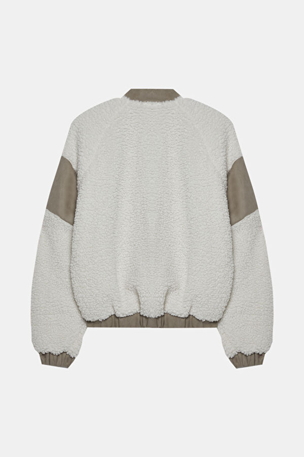 Krem Sherpa Kadın Mont 2