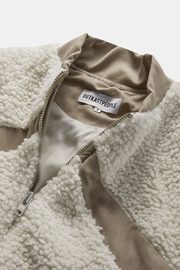 Krem Sherpa Kadın Mont 3