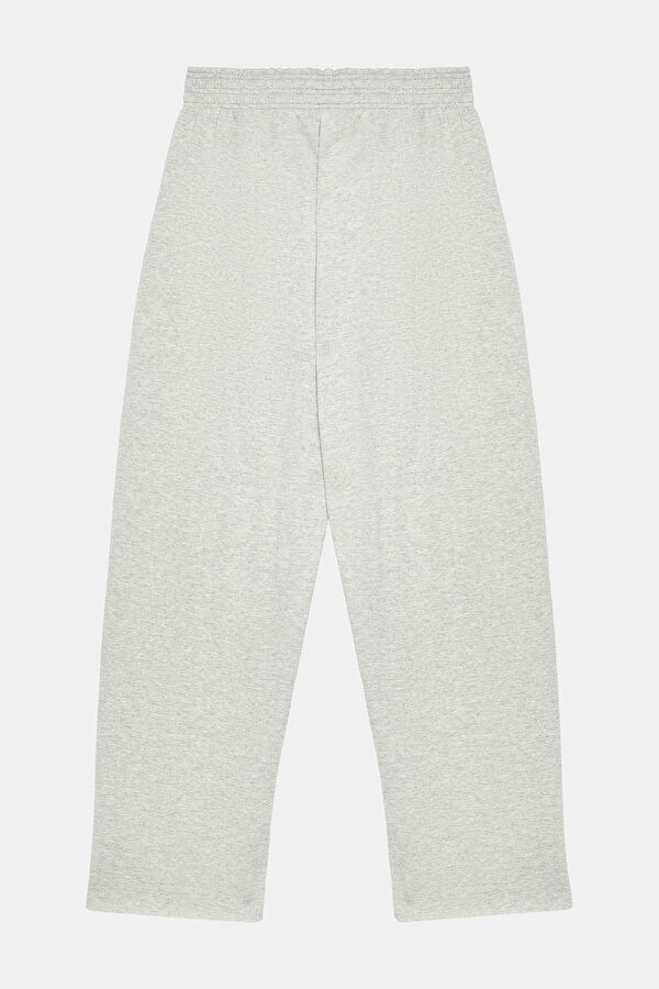 Oversize Gri Bol Paça Spor Erkek Pantolon 2
