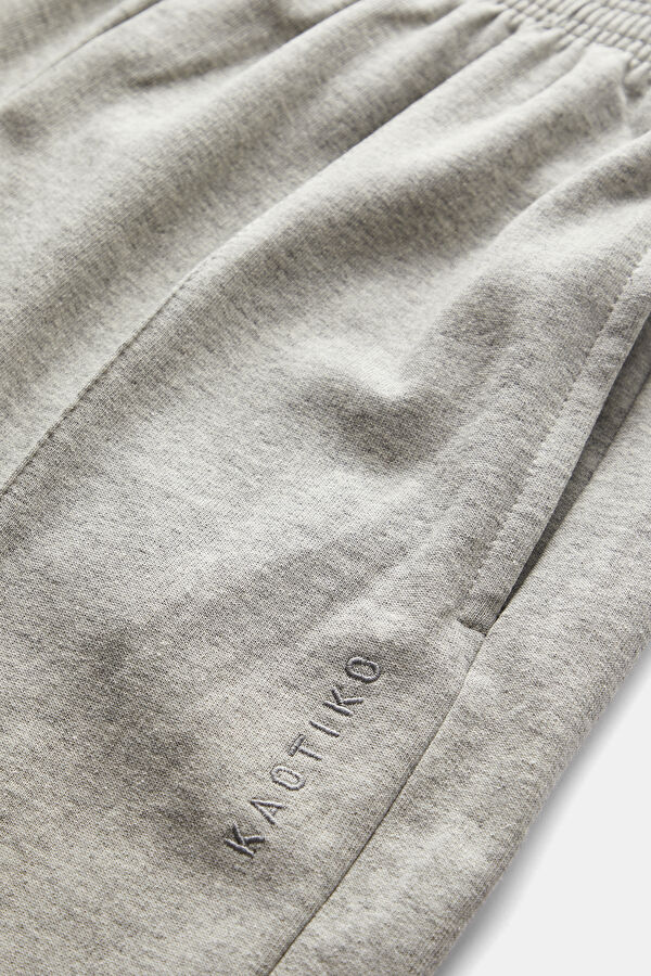 Oversize Gri Bol Paça Spor Erkek Pantolon 3