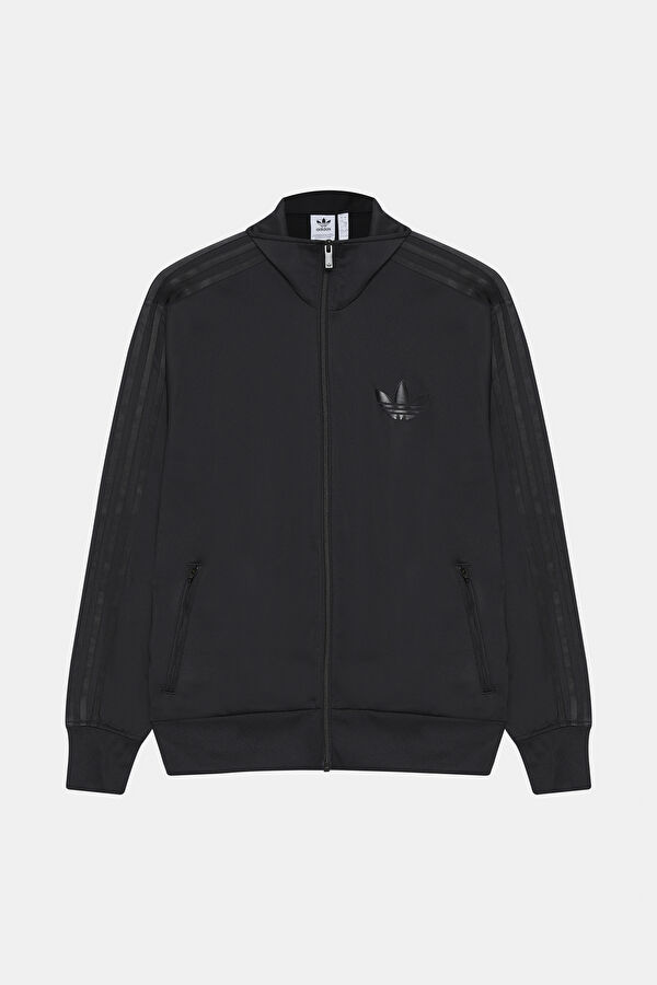 Siyah Dik Yaka Sweatshirt