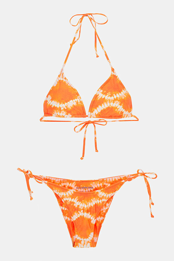 Turuncu Desenli Bikini 4