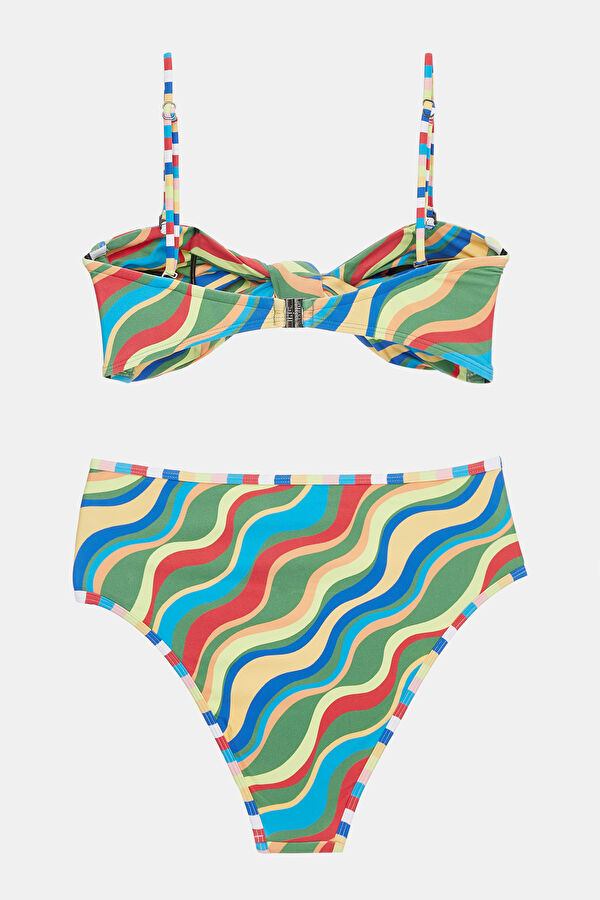 Çok Renkli Desenli Bikini 5
