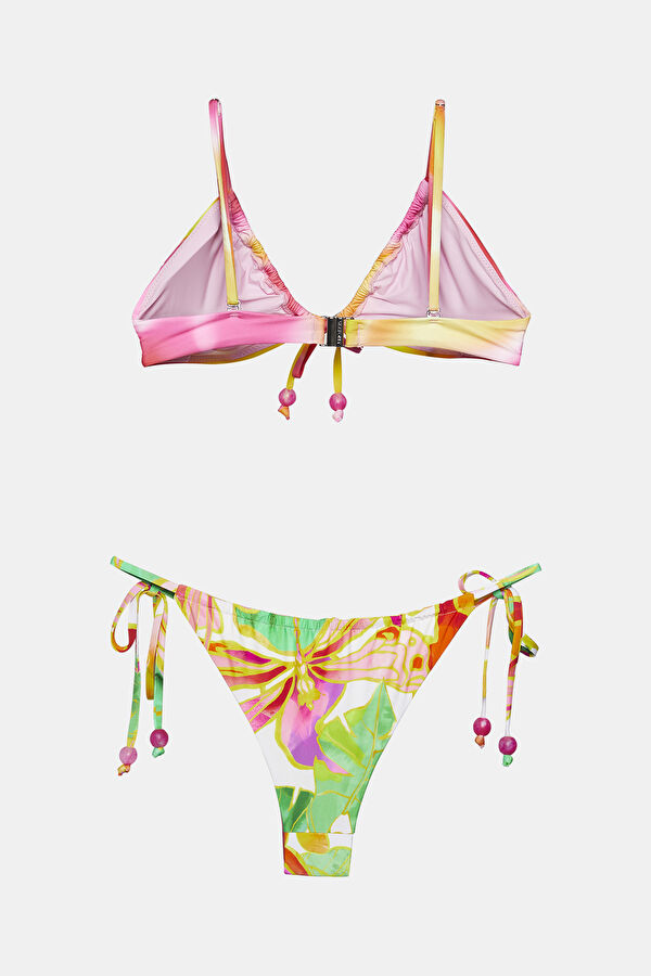 Fuşya Desenli Kadın Bikini 2