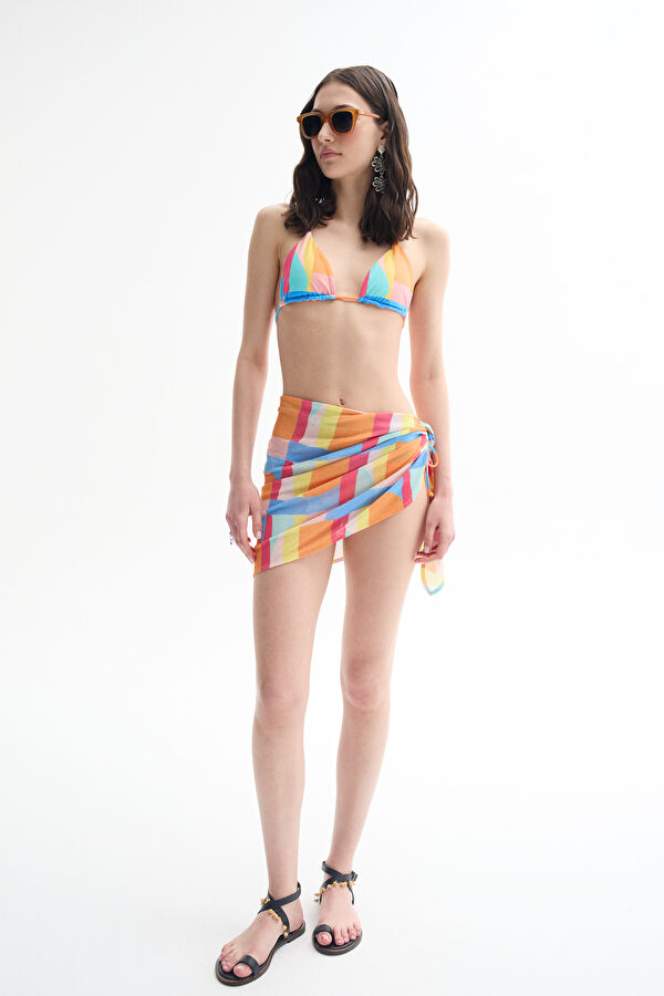 Multicolor Design Filled Bikini