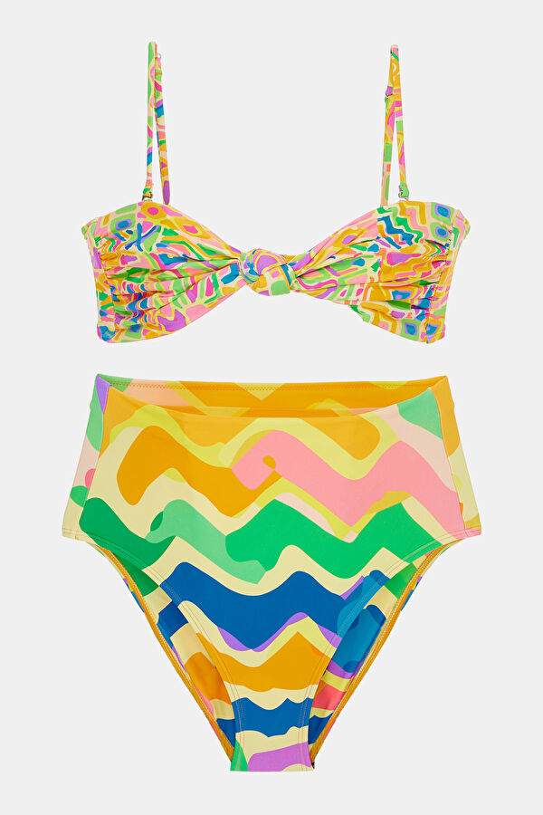 Çok Renkli Desenli Kadın Bikini 4