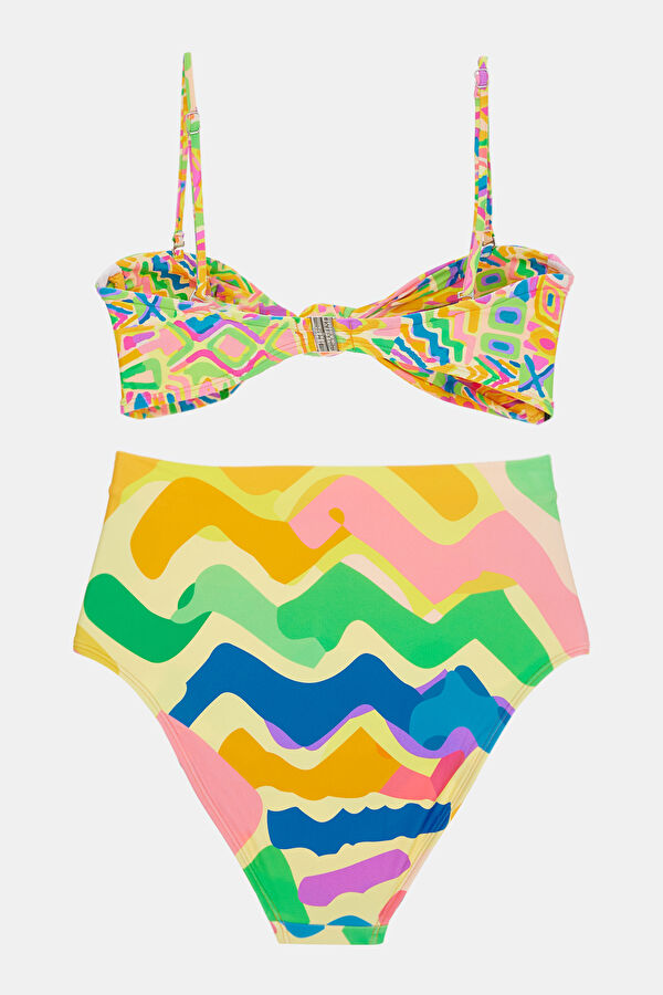 Çok Renkli Desenli Kadın Bikini 5