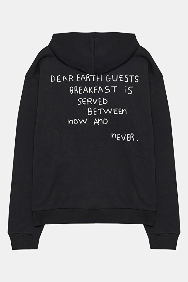 Men's Black Hooded Sweatshirt 2