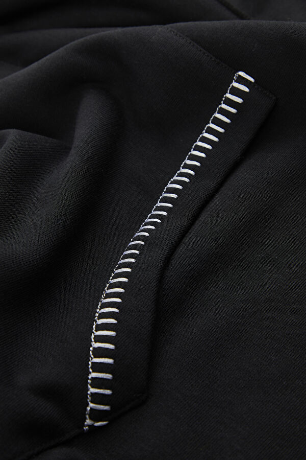 Men's Black Hooded Sweatshirt 3