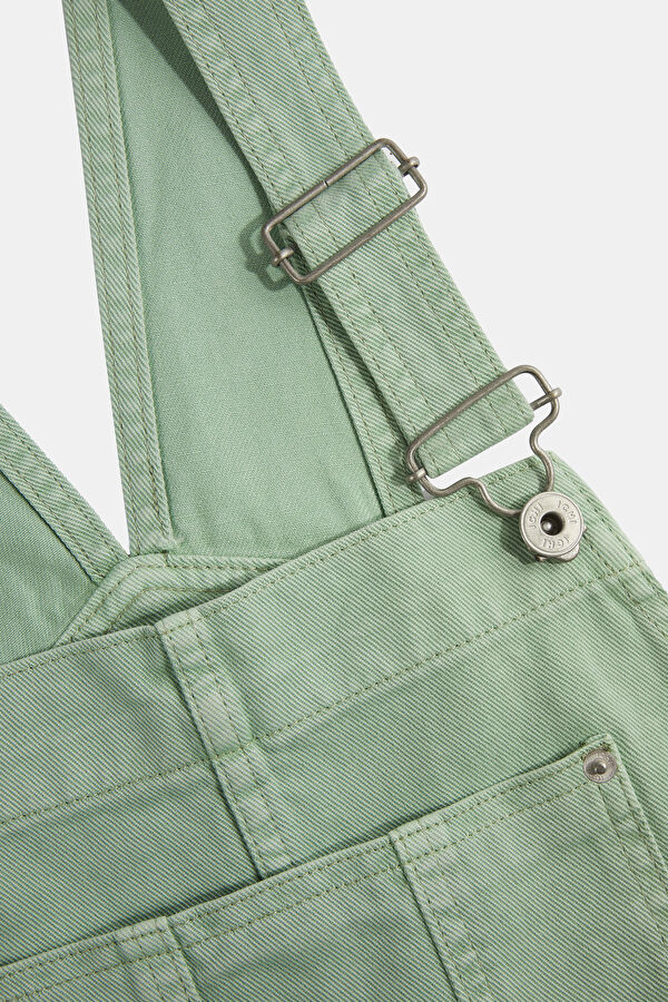 Light Green Denim Women's Jumpsuit 5