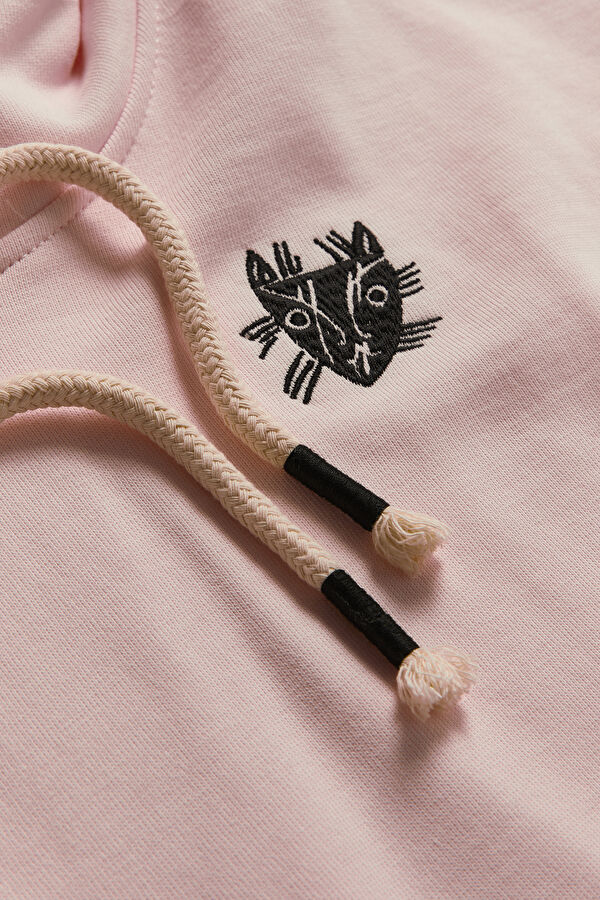 Lemlem Açık Pembe Kapuşonlu Sweatshirt 3