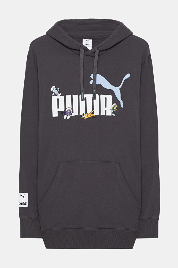 Koyu Gri Kapuşonlu Sweatshirt