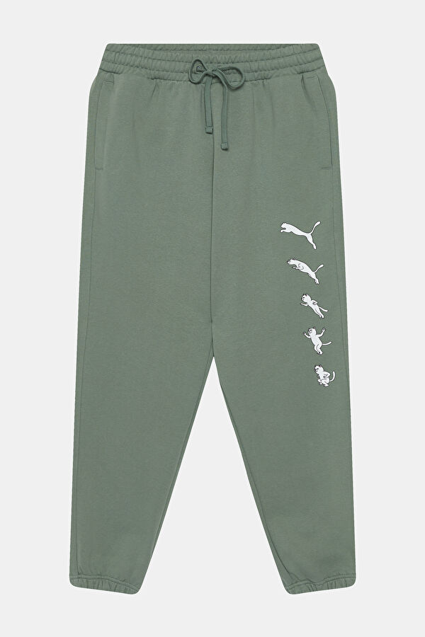 Ripndip Relax Kalıp Yeşil Dar Paça Spor Pantolon
