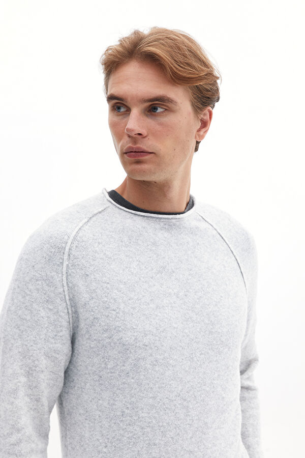 Grey Wool polyamide Tricot Jersey 2