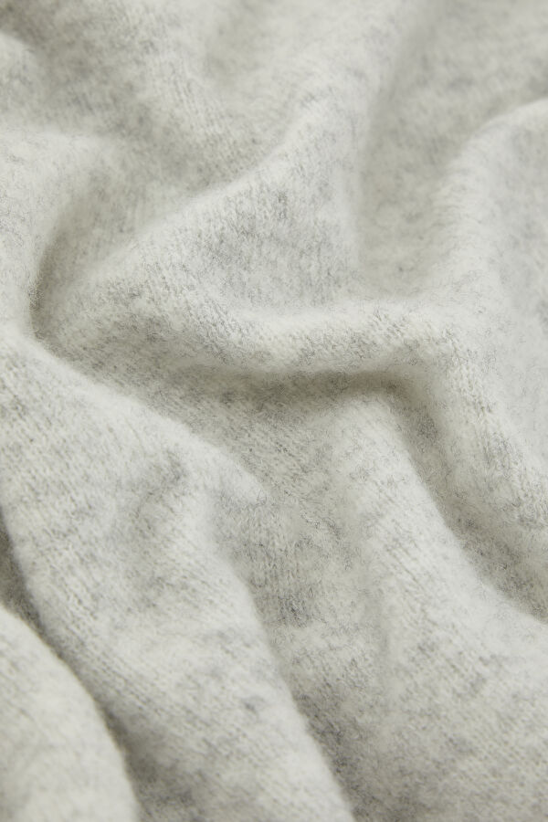 Grey Wool polyamide Tricot Jersey 6