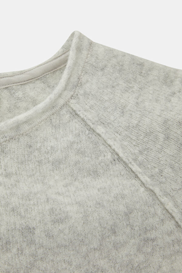 Grey Wool polyamide Tricot Jersey 7
