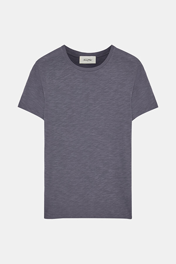 Mor Bisiklet Yaka T-Shirt