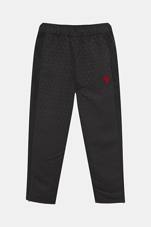 Dapper Dan Relax Kalıp Siyah Bol Paça Spor Erkek Pantolon