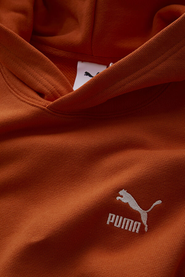 The Neverworn II Turuncu Relax Kalıp Kapuşonlu Erkek Sweatshirt 3