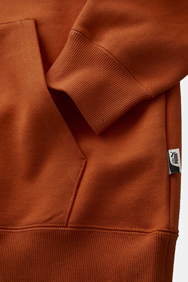 The Neverworn II Turuncu Relax Kalıp Kapuşonlu Erkek Sweatshirt 4