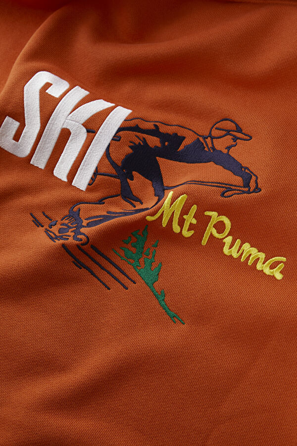 The Neverworn II Turuncu Relax Kalıp Kapuşonlu Erkek Sweatshirt 5