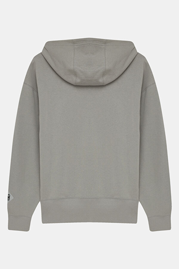 PAM Gri Relax Kalıp Kapüşonlu Erkek Sweatshirt 2