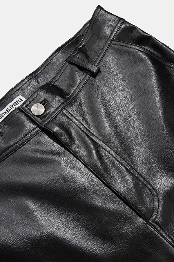 Black Straight Leg Men's Trousers 3