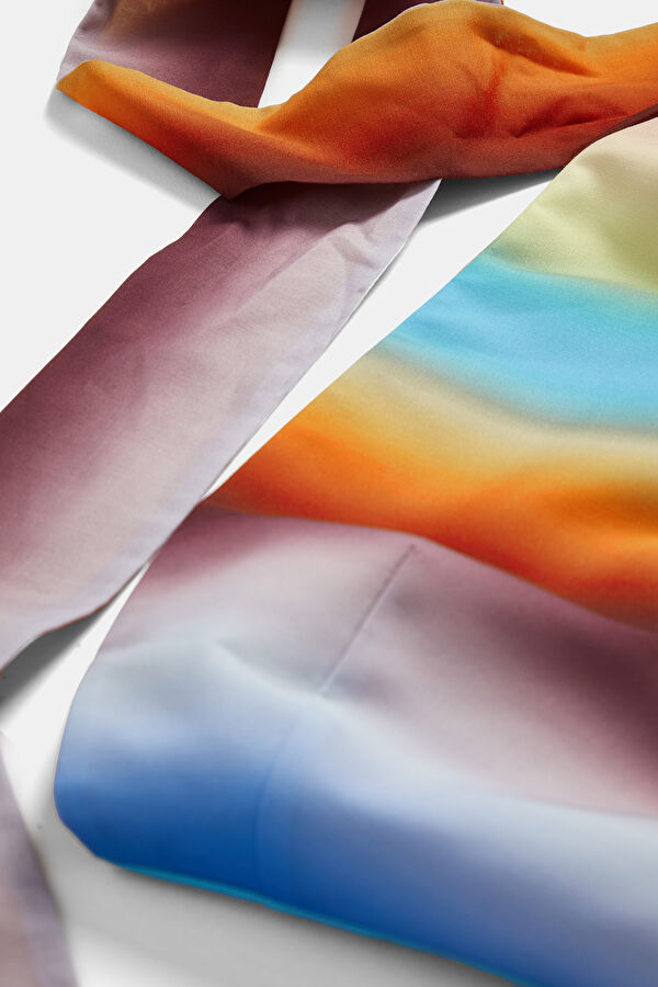 Multicolored Gradient Pattern Women's Blouse 3