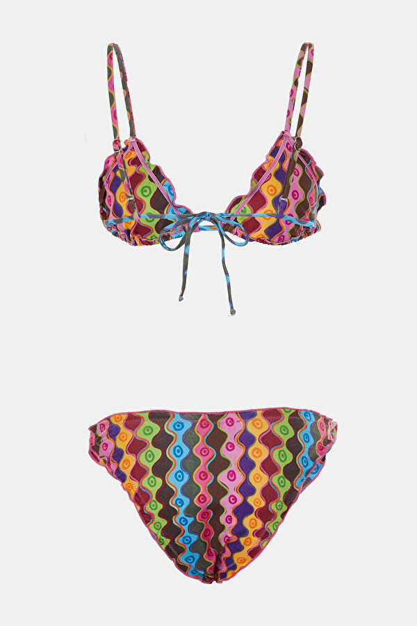 Multicolor Design Filled Bikini 2