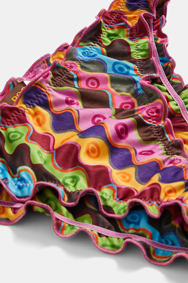 Multicolor Design Filled Bikini 3