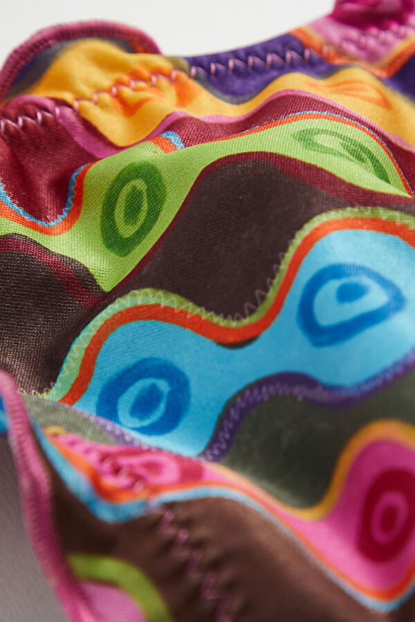 Multicolor Design Filled Bikini 4