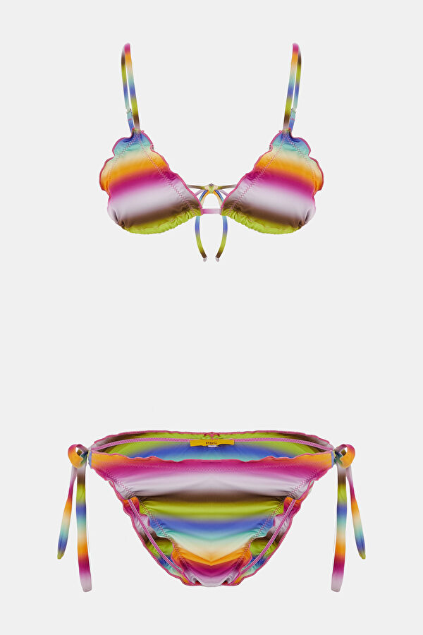 Çok Renkli Degrade Desenli Bikini