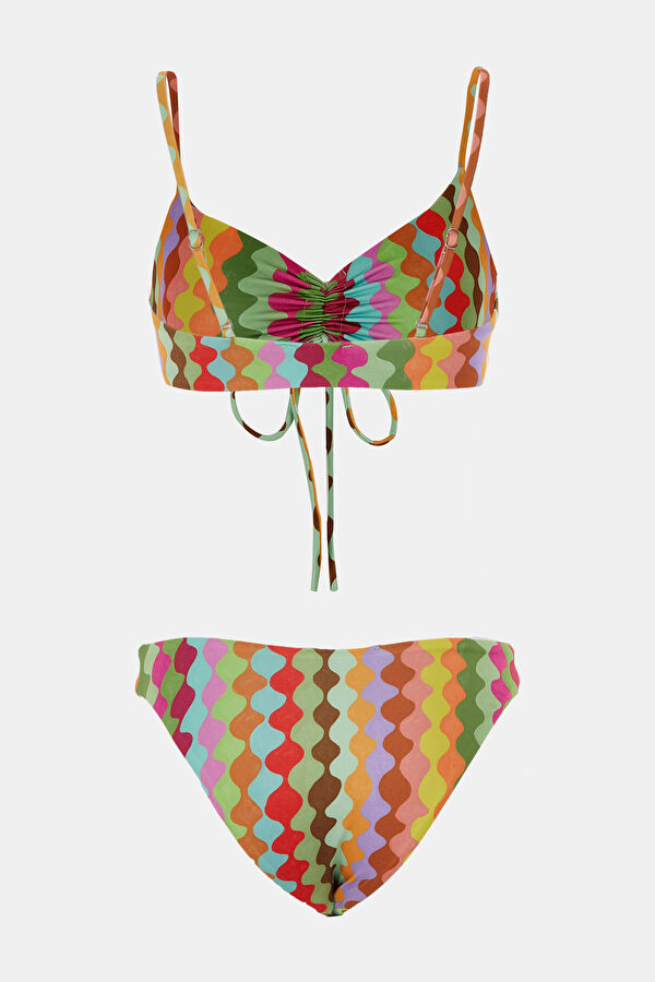Multicolor Design Filled Bikini 2