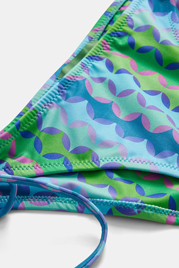 Yeşil Baklava Desenli Bikini 4