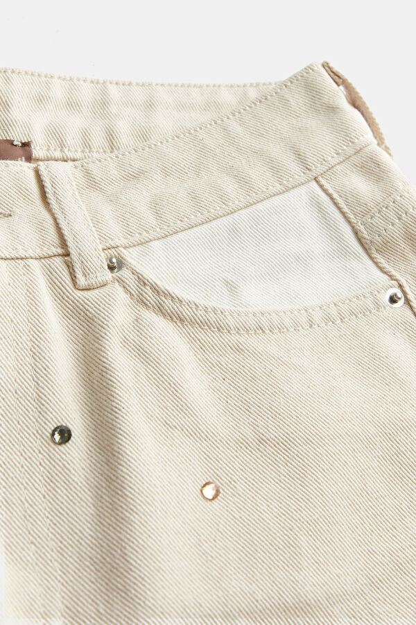White Straight Leg Women's Trousers 4