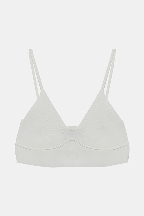 Ecru V-Neck Women's Bustier
