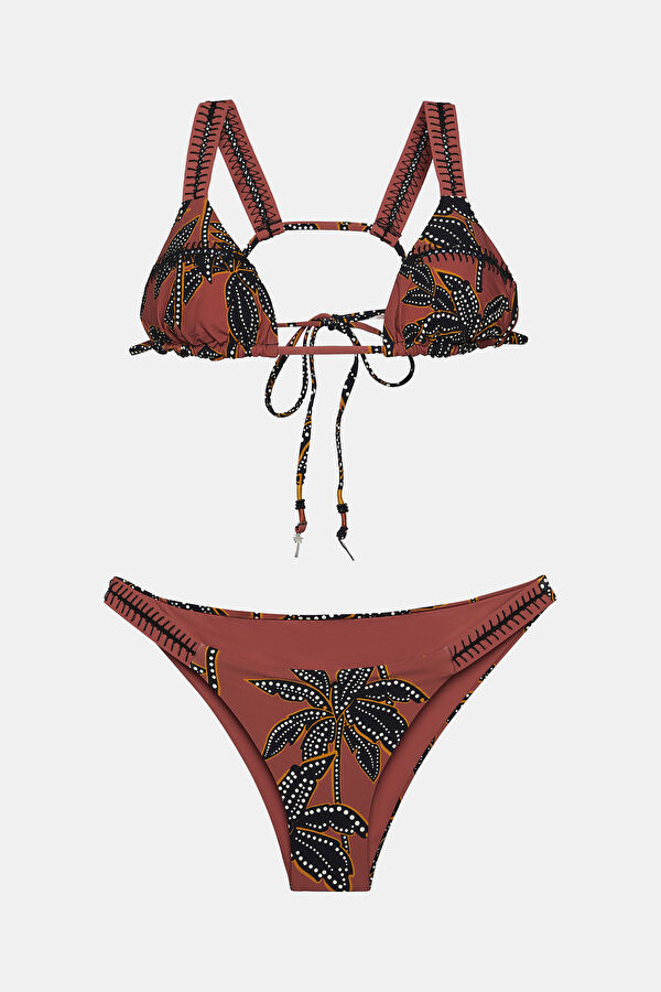 Taba Desenli Bikini