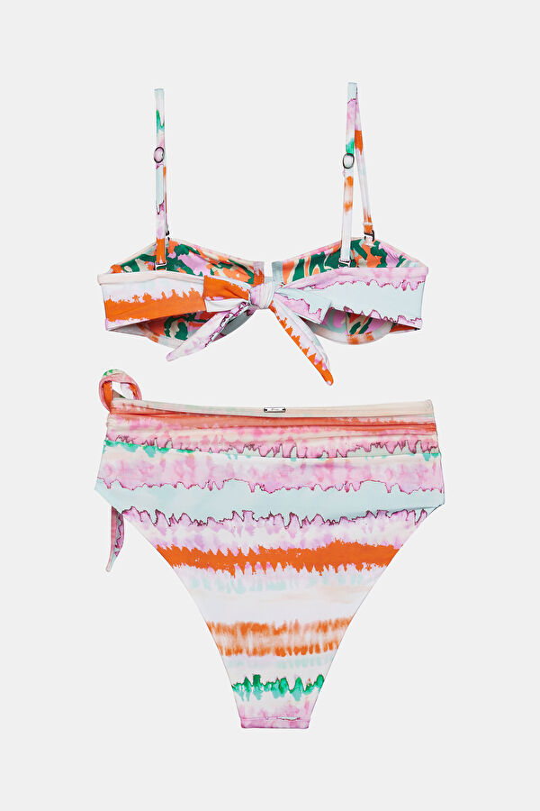 Pembe Desenli Bikini 2