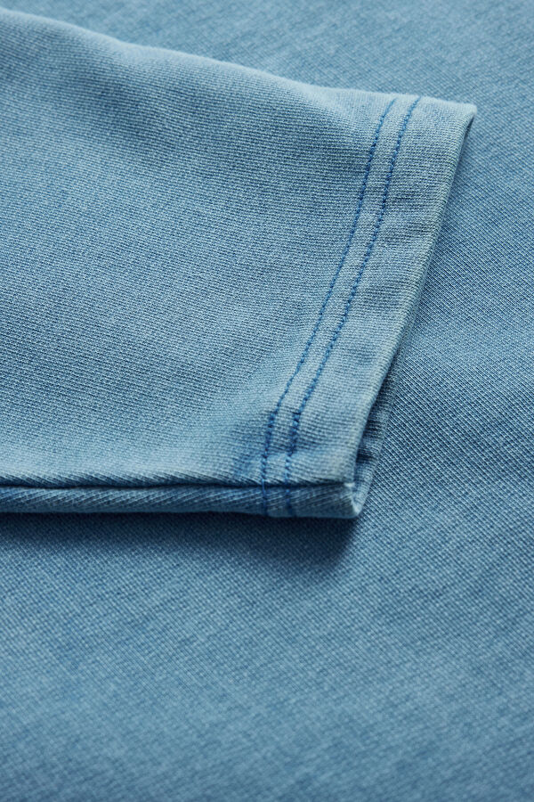 Mavi Relax Kalıp Bisiklet Yaka Erkek Sweatshirt 8